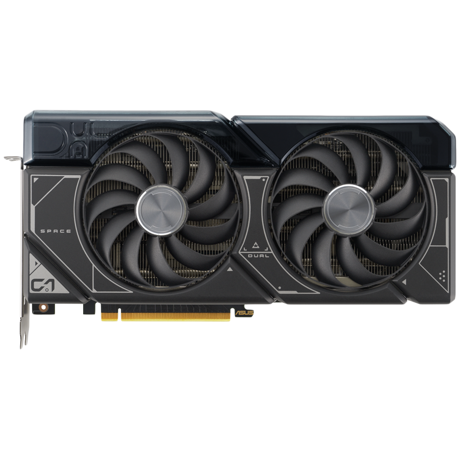 ASUS Video Card Nvidia Dual GeForce RTX 4070 Ti SUPER OC Edition 16GB GDDR6X VGA with two powerful Axial-tech fans and a 2.56-slot design for broad compatibility, PCIe 4.0, 1xHDMI 2.1a, 3xDisplayPort 1.4a