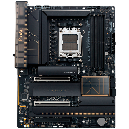 ASUS PROART X870E-CREATOR WIFI AM5 ATX professional MB - AMD X870E 4xDIMM DDR5 4xM.2 4xSATA PCIe 5.0 10Gb + 2.5Gb Ethernet WiFi 7 + Bluetooth 1xHDMI 2xUSB4 40Gbps ports (USB Type-C) with Aura Sync