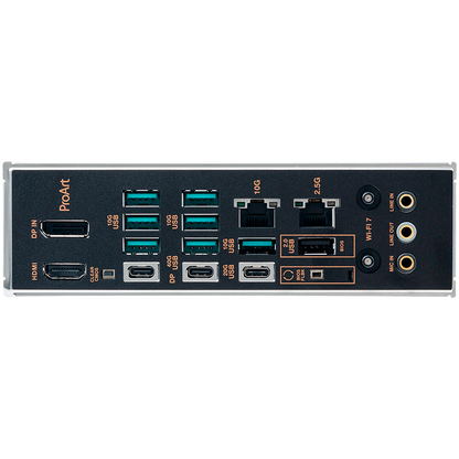ASUS PROART X870E-CREATOR WIFI AM5 ATX professional MB - AMD X870E 4xDIMM DDR5 4xM.2 4xSATA PCIe 5.0 10Gb + 2.5Gb Ethernet WiFi 7 + Bluetooth 1xHDMI 2xUSB4 40Gbps ports (USB Type-C) with Aura Sync