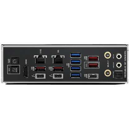 ASUS ROG MAXIMUS Z890 HERO LGA1851 ATX gaming MB - Intel Z890 4xDIMM DDR5 6xM.2 1xSlimSAS 4xSATA PCIe 5.0 5Gb + 2.5Gb Ethernet WiFi 7 + Bluetooth 1xHDMI 2xIntel Thunderbolt 4 ports (USB Type-C) with Aura Sync