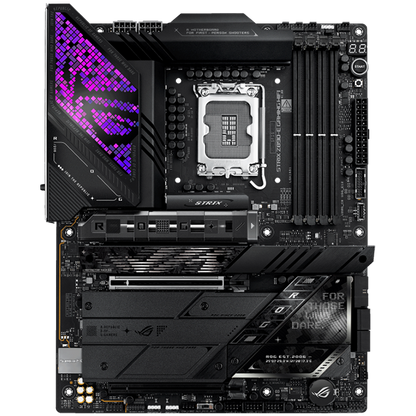 ASUS ROG STRIX Z890-E GAMING WIFI LGA1851 ATX gaming MB - Intel Z890 4xDIMM DDR5 7xM.2 4xSATA PCIe 5.0 5Gb Ethernet WiFi 7 + Bluetooth 1xDisplayPort 1xHDMI 2xIntel Thunderbolt 4 ports (USB Type-C) with Aura Sync