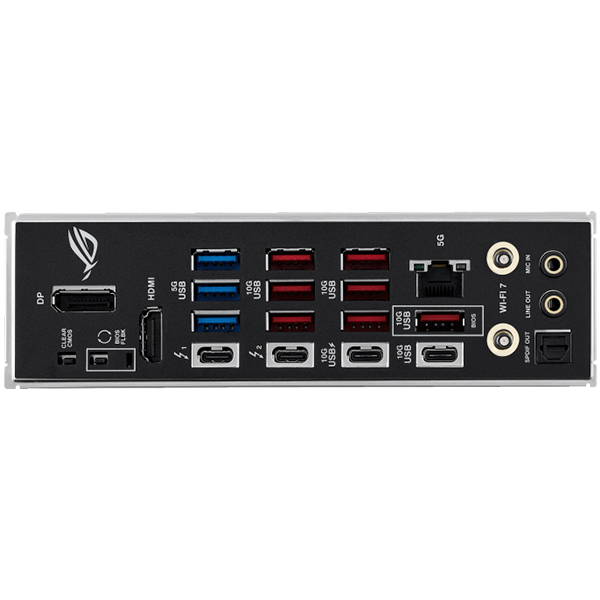 ASUS ROG STRIX Z890-E GAMING WIFI LGA1851 ATX gaming MB - Intel Z890 4xDIMM DDR5 7xM.2 4xSATA PCIe 5.0 5Gb Ethernet WiFi 7 + Bluetooth 1xDisplayPort 1xHDMI 2xIntel Thunderbolt 4 ports (USB Type-C) with Aura Sync