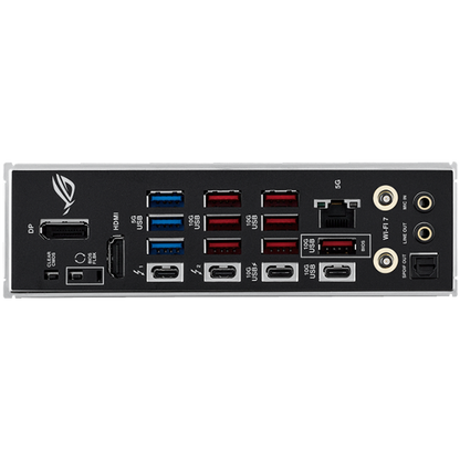 ASUS ROG STRIX Z890-E GAMING WIFI LGA1851 ATX gaming MB - Intel Z890 4xDIMM DDR5 7xM.2 4xSATA PCIe 5.0 5Gb Ethernet WiFi 7 + Bluetooth 1xDisplayPort 1xHDMI 2xIntel Thunderbolt 4 ports (USB Type-C) with Aura Sync