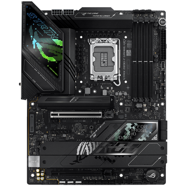 ASUS ROG STRIX Z890-F GAMING WIFI LGA1851 ATX gaming MB - Intel Z890 4xDIMM DDR5 5xM.2 4xSATA PCIe 5.0 2.5Gb Ethernet WiFi 7 + Bluetooth 1xDisplayPort 1xHDMI 2xIntel Thunderbolt 4 ports (USB Type-C) with Aura Sync