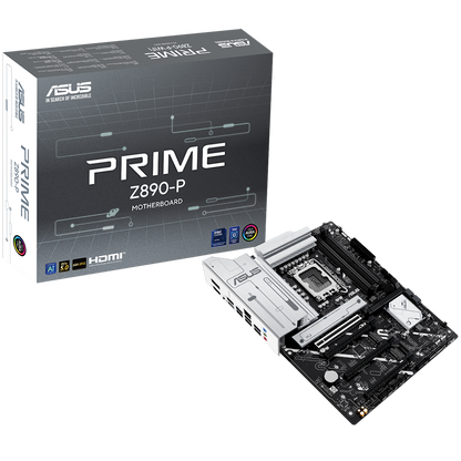 ASUS PRIME Z890-P LGA1851 ATX MB - Intel Z890 4xDIMM DDR5 4xM.2 4xSATA PCIe 5.0 2.5Gb Ethernet 1xDisplayPort 1xHDMI 1xUSB 20Gbps port (USB Type-C) with Aura Sync