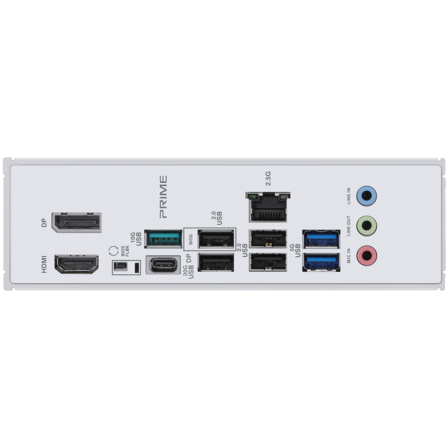 ASUS PRIME Z890-P LGA1851 ATX MB - Intel Z890 4xDIMM DDR5 4xM.2 4xSATA PCIe 5.0 2.5Gb Ethernet 1xDisplayPort 1xHDMI 1xUSB 20Gbps port (USB Type-C) with Aura Sync