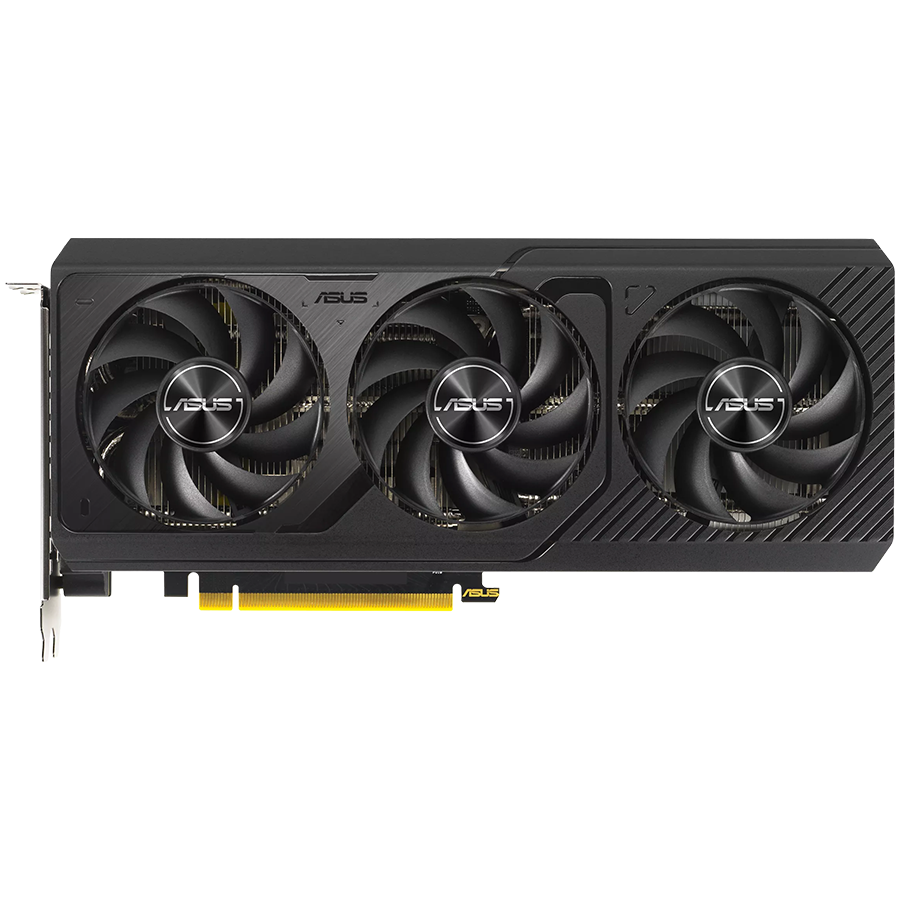 ASUS Video Card NVidia Prime GeForce RTX 4070 SUPER OC Edition 12GB GDDR6X VGA boasts three fans in a sleek aesthetic with Axial-tech fan design for broad PC builds compatibility