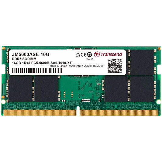 Transcend 16GB JM DDR5 5600 SO-DIMM 1Rx8 2Gx8 CL46 1.1V