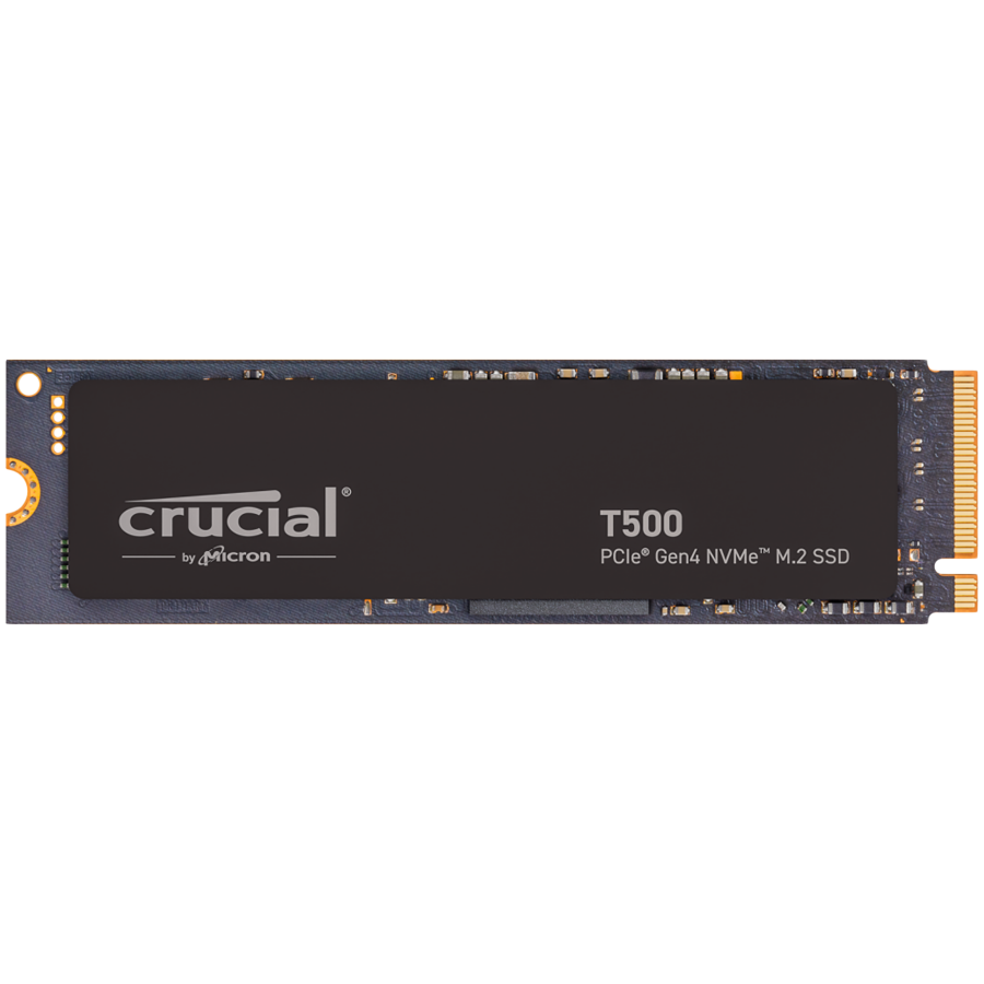 Crucial T500 4TB PCIe Gen4 NVMe M.2 SSD with heatsink