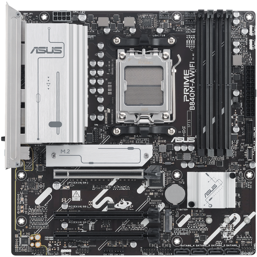 ASUS PRIME B840M-A WIFI mATX AM5 DDR5