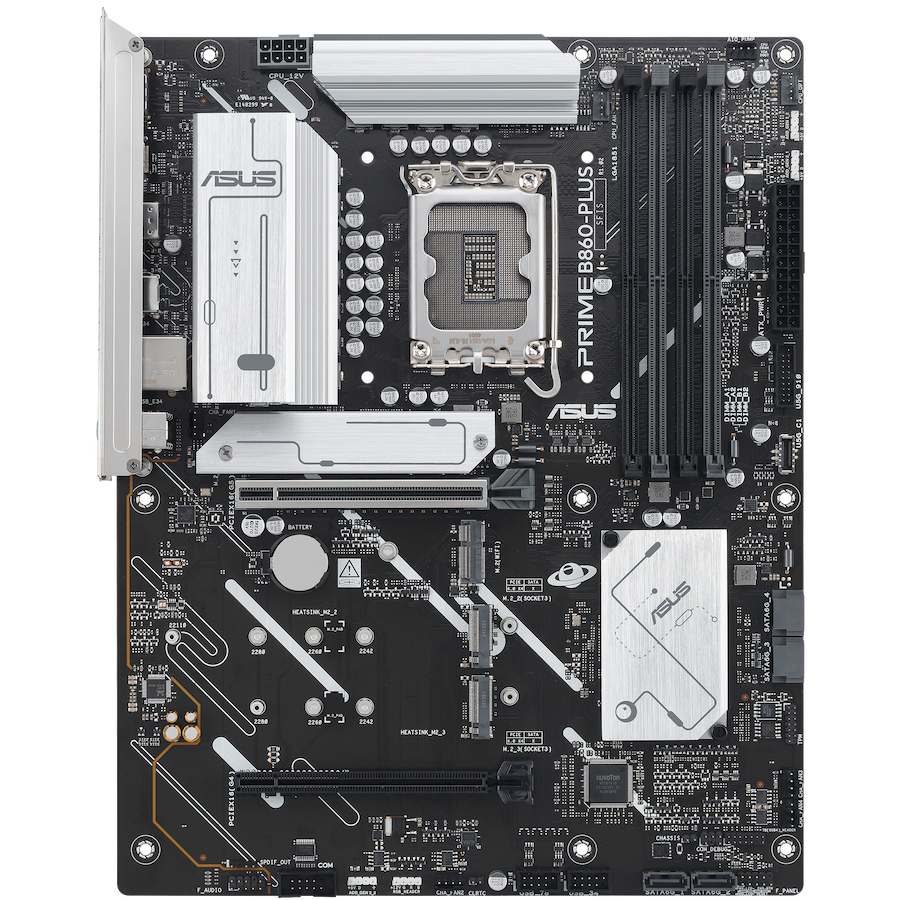 ASUS PRIME B860-PLUS-CSM LGA1851 ATX MB - Intel B860 4xDIMM DDR5 3xM.2 4xSATA PCIe 5.0 2.5Gb Ethernet 1xDisplayPort 1xHDMI with Aura Sync