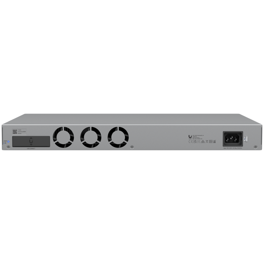 Ubiquiti Layer 3 switch with (24) 10GbE RJ45 ports and (2) 25G SFP28 ports