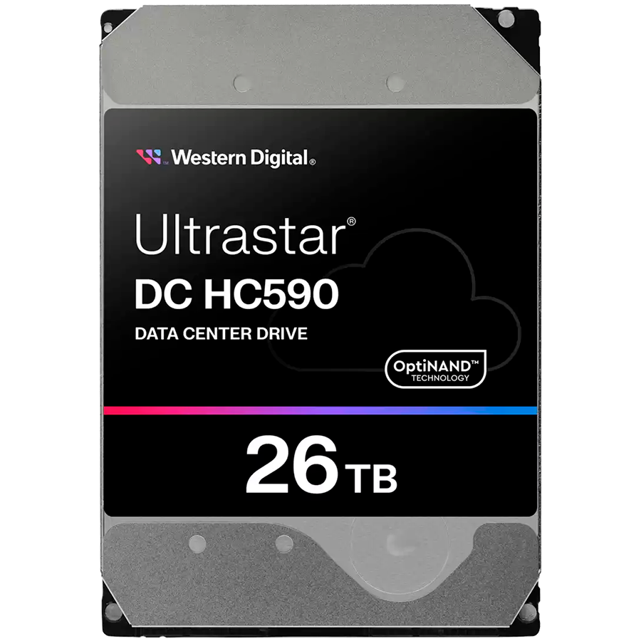 HDD Server WD/HGST ULTRASTAR DC HC590 (3.5’’, 26TB, 512MB, 7200RPM, SAS 12Gb/s, 512E SE P3) SKU: 0F59375
