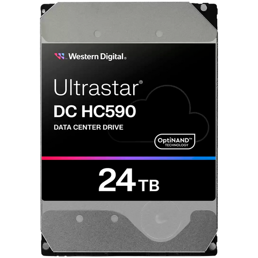 HDD Server WD ULTRASTAR DC HC590 (3.5",24TB,512MB,7200RPM,SAS) SKU: 0F59373