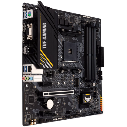 ASUS TUF GAMING A520M-PLUS II AM4 mATX MB - AMD A520 4xDIMM DDR4 1xM.2 4xSATA PCIe 3.0 1Gb Ethernet 1xD-SUB 1xDisplayPort 1xHDMI and AURA Addressable Gen 2 headers