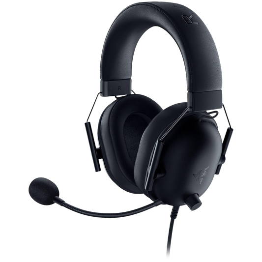 Razer BlackShark V2 X For PlayStation, Wired Console Headset, Black, Tri-Force Drivers 50", Hyperclear Cardoid Mic, leatherette ear cushions for a plush fit and feel