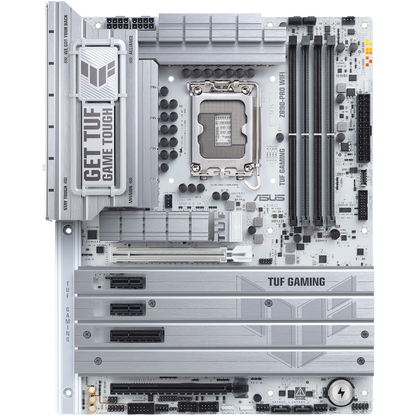 ASUS TUF GAMING Z890-PRO WIFI LGA1851 ATX gaming MB - Intel Z890 4xDIMM DDR5 4xM.2 4xSATA PCIe 5.0 2.5Gb Ethernet WiFi 7 + Bluetooth 1xDisplayPort 1xHDMI 2xIntel Thunderbolt 4 ports (USB Type-C) with Aura Sync