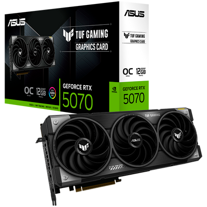 ASUS Video Card NVidia TUF Gaming GeForce RTX 5070 OC Edition 12GB GDDR7 (TUF-RTX5070-O12G-GAMING) VGA, PCIe 5.0, 2xHDMI 2.1b, 3xDisplayPort 2.1b