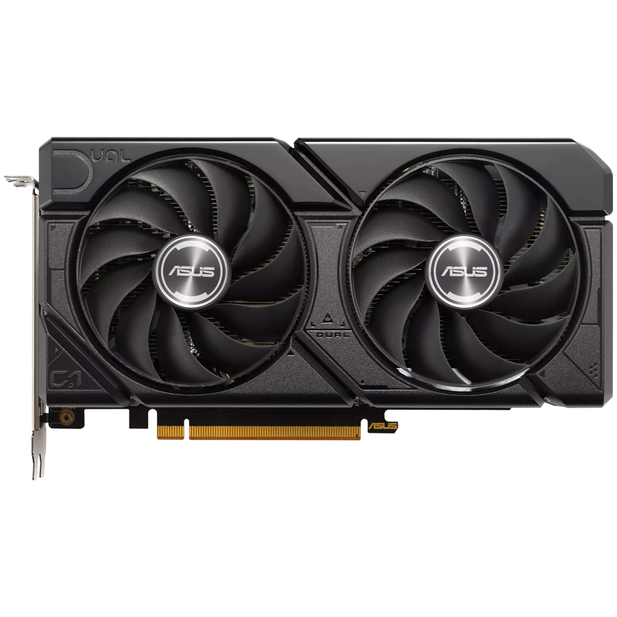 ASUS Video Card AMD Dual Radeon RX 7600 EVO OC Edition 8GB GDDR6 (DUAL-RX7600-O8G-EVO) VGA, PCIe 4.0, 1xHDMI 2.1, 3xDisplayPort 1.4a