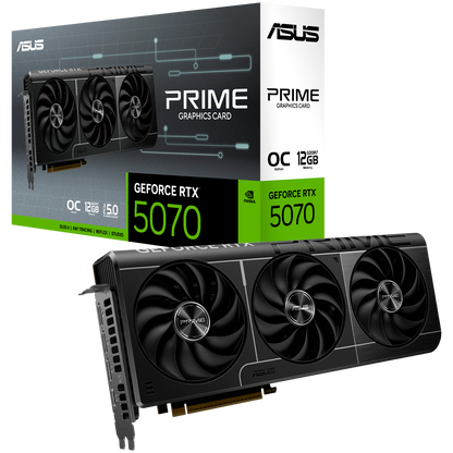 ASUS Video Card NVidia Prime GeForce RTX 5070 OC Edition 12GB GDDR7 (PRIME-RTX5070-O12G) VGA, PCIe 5.0, 1xHDMI 2.1b, 3xDisplayPort 2.1b