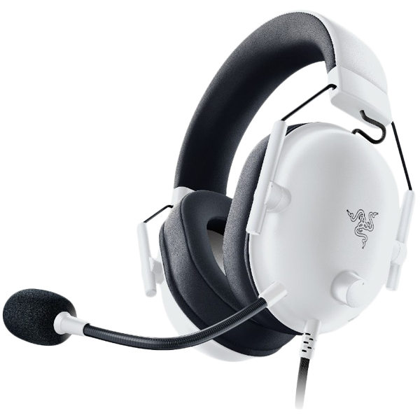 Razer BlackShark V2 X - White, 12 Hz – 28 KHz Frequency Response, 32 Ω (1 kHz) Impedance, Razer TriForce Driver, Breathable memory foam, Advanced passive noise cancellation, Analog 3.5 mm Connection, 100 Hz – 10 kHz Microphone Frequency, 1.3 m