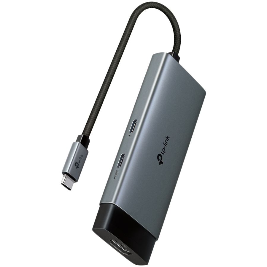 TP-Link UH5020C USB Type-C 5-Port Hub, 1x USB-C Connector, 1x HDMI 4K 60Hz Port, 1x USB-C PD 100W Port, 2x – product photo