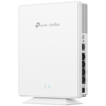 Omada  AX3000 Desktop Dual-Band Wi-Fi 6  Access Point 4×1G RJ45 Port（One support PoE Out  at 802.3at/bt input）+1×RJ11 Port 574Mbps at  2.4 GHz + 2402 Mbps at 5 GHz 802.3bt POE++ and 12V DC,