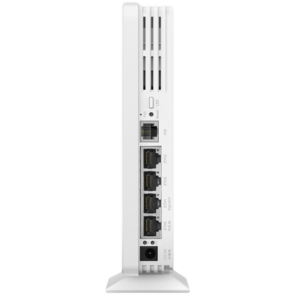 Omada  AX3000 Desktop Dual-Band Wi-Fi 6  Access Point 4×1G RJ45 Port（One support PoE Out  at 802.3at/bt input）+1×RJ11 Port 574Mbps at  2.4 GHz + 2402 Mbps at 5 GHz 802.3bt POE++ and 12V DC,