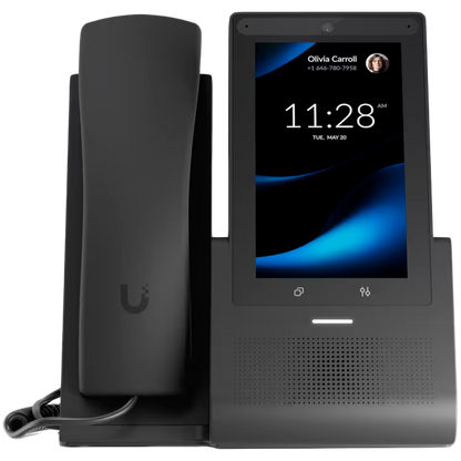 Ubiquiti UniFi UTP-G3-Touch-Pro desktop smartphone for UniFi Talk, featuring a 5inch touch display and seamless integration with UniFi applications