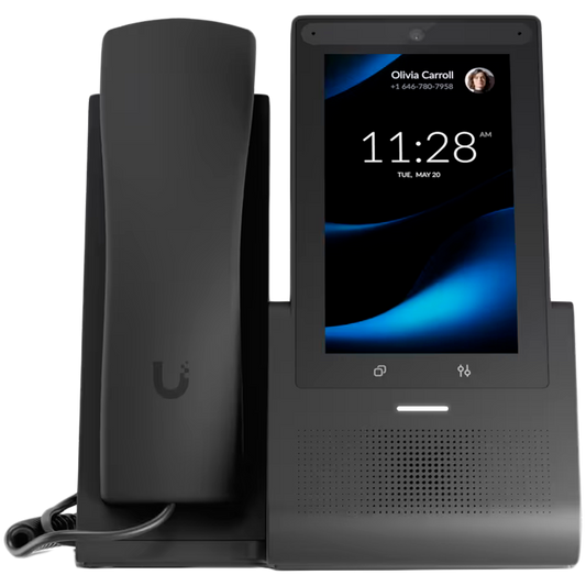 Ubiquiti UniFi UTP-G3-Touch-Pro desktop smartphone for UniFi Talk, featuring a 5inch touch display and seamless integration with UniFi applications