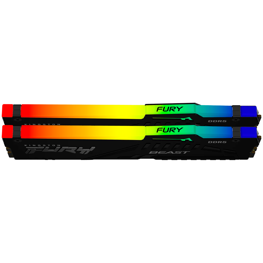 Kingston DRAM 64GB 6000MT/s DDR5 CL36 DIMM (Kit of 2) FURY Beast RGB EXPO