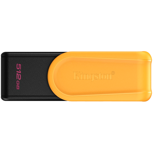 Kingston 512GB Portable USB 3.2 Gen 1 DataTraveler Exodia S (Black/Yellow)