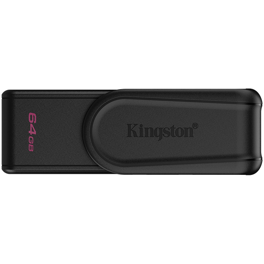 Kingston  64GB Portable USB 3.2 Gen 1 DataTraveler Exodia S (Black/Black)