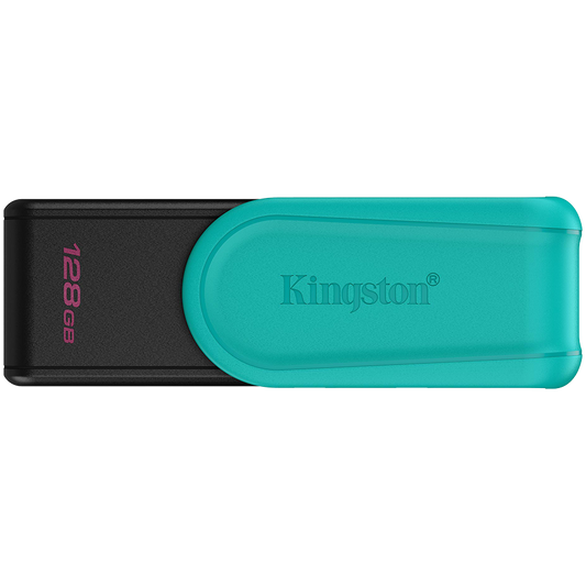 Kingston  128GB Portable USB 3.2 Gen 1 DataTraveler Exodia S (Black/Turquoise)
