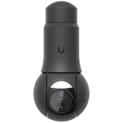 Ubiquiti UVC-G6-PTZ-B All-weather, 4K dual-lens camera with 10x hybrid zoom, 1/1.8" 8MP image sensor, Multi-TOPS AI Engine, and ultra-low latency pan-tilt-zoom control for motion tracking