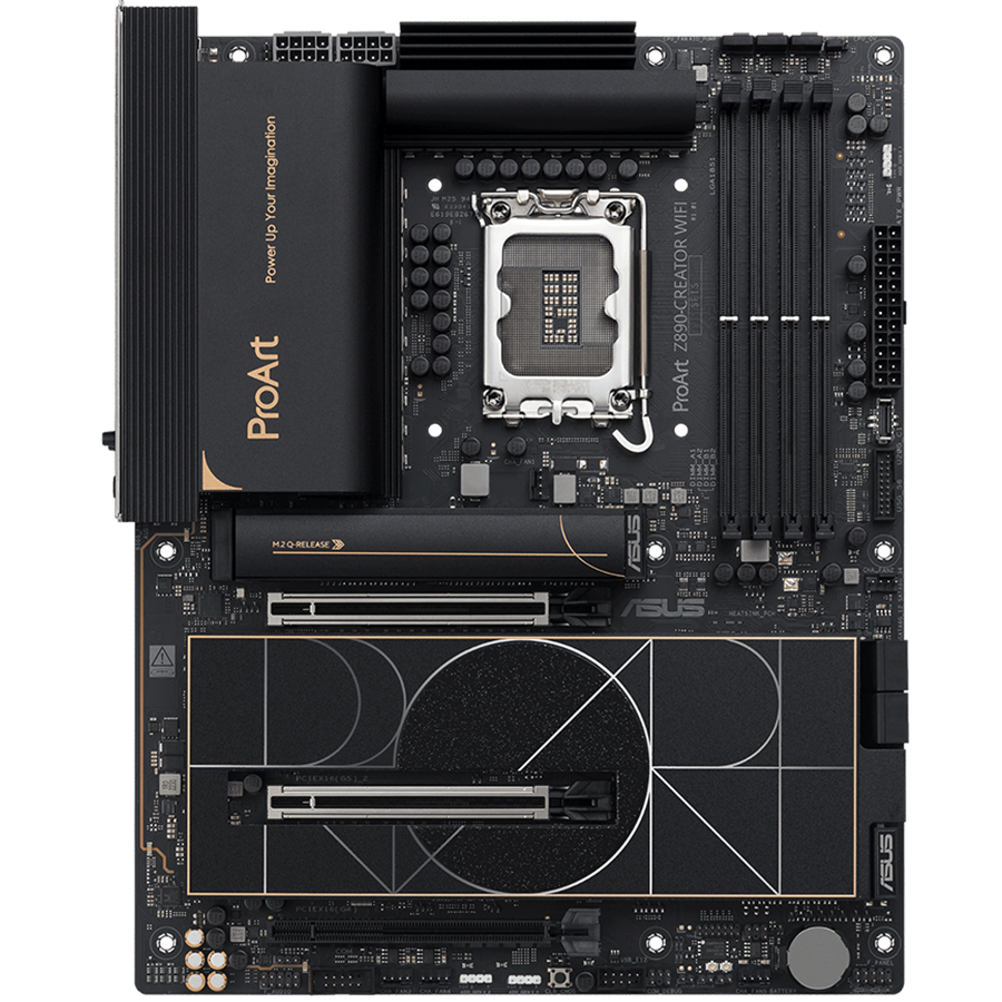 ASUS PROART Z890-CREATOR WIFI LGA1851 ATX professional MB - Intel Z890 4xDIMM DDR5 5xM.2 4xSATA PCIe 5.0 10Gb + 2.5Gb Ethernet WiFi 7 + Bluetooth 1xHDMI 2xIntel TB 5 ports (USB Type-C) 1xIntel TB 4 port (USB Type-C) - image 2