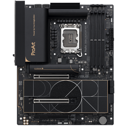 ASUS PROART Z890-CREATOR WIFI LGA1851 ATX professional MB - Intel Z890 4xDIMM DDR5 5xM.2 4xSATA PCIe 5.0 10Gb + 2.5Gb Ethernet WiFi 7 + Bluetooth 1xHDMI 2xIntel TB 5 ports (USB Type-C) 1xIntel TB 4 port (USB Type-C) - image 2