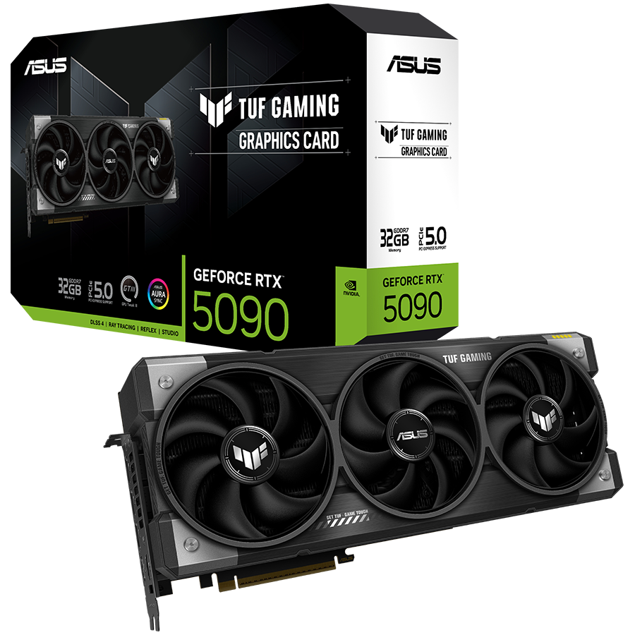 ASUS Video Card NVidia TUF Gaming GeForce RTX 5090 32GB GDDR7 (TUF-RTX5090-32G-GAMING) VGA, PCIe 5.0, 2xHDMI 2.1b, 3xDisplayPort 2.1b