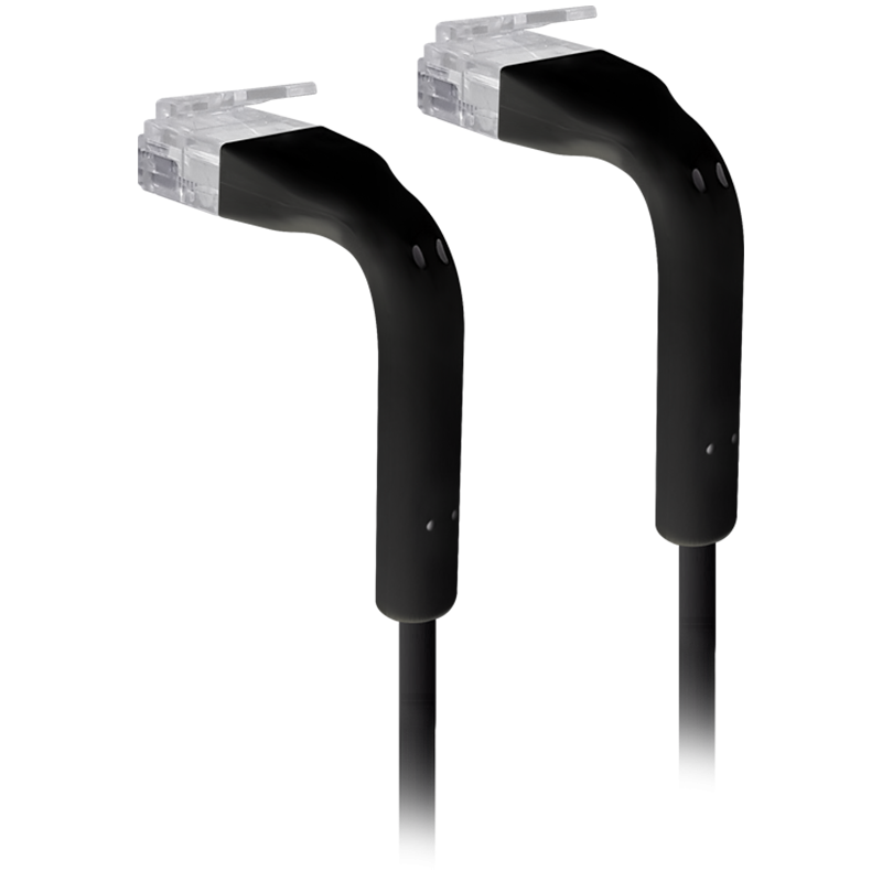 Ubiquiti U-Cable-Patch-2M-RJ45-BK Ultra-thin patch cable with bendable boots designed for installation flexibility