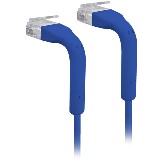 Ubiquiti UniFi Patch Cable U-Cable-Patch-RJ45-BL Ultra-thin patch cable with bendable boots designed for installation flexibility, 3 mm outer diameter,  0.1m, Blue