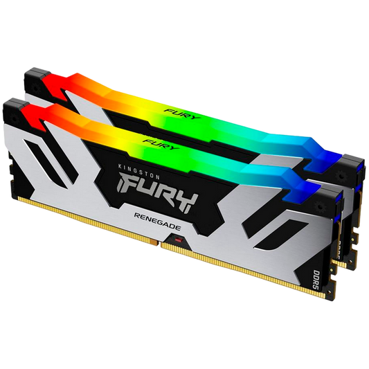 Kingston 48GB 8000MT/s DDR5 CL38 DIMM (Kit of 2) FURY Renegade RGB Silver