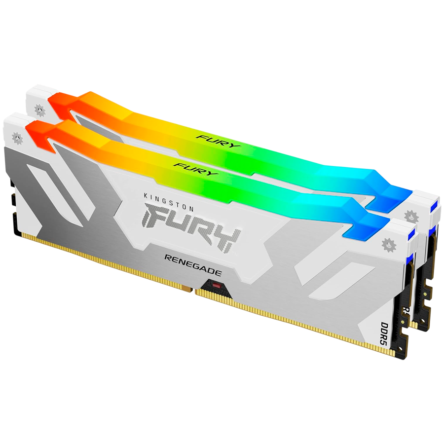 Kingston 48GB 8000MT/s DDR5 CL38 DIMM (Kit of 2) FURY Renegade RGB White