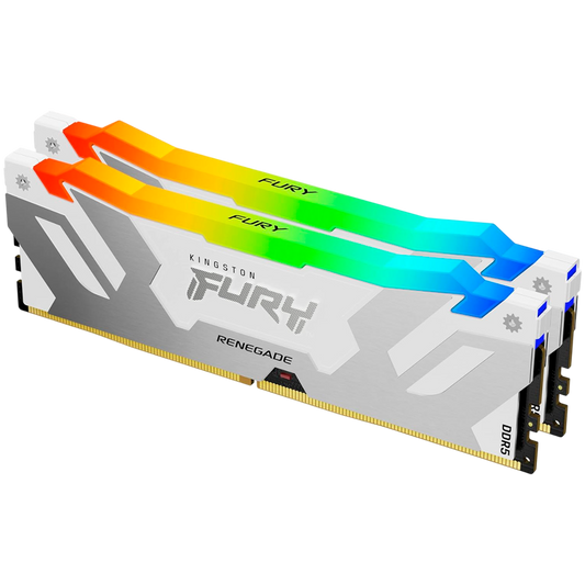 Kingston 48GB 8000MT/s DDR5 CL38 DIMM (Kit of 2) FURY Renegade RGB White