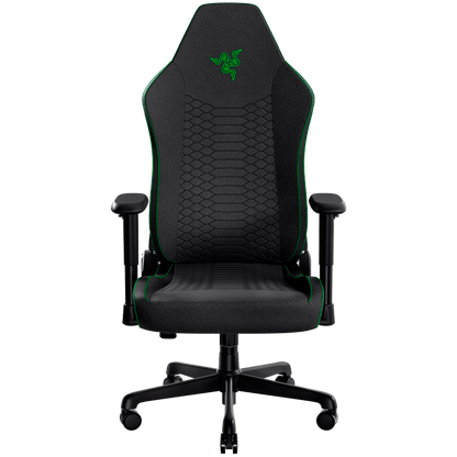 Razer Iskur V2 X Black Fabric Gaming Chair, Built-in Lumbar Arch, Widened Seat Base with Reduced Edges, Contoured High-Density Foam Cushions, Adjustable 152-degree Recline, 2D Armrests