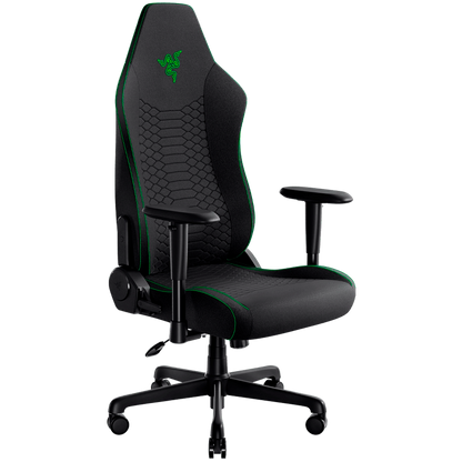 Razer Iskur V2 X Black Fabric Gaming Chair, Built-in Lumbar Arch, Widened Seat Base with Reduced Edges, Contoured High-Density Foam Cushions, Adjustable 152-degree Recline, 2D Armrests