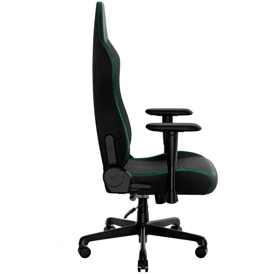 Razer Iskur V2 X Black Fabric Gaming Chair, Built-in Lumbar Arch, Widened Seat Base with Reduced Edges, Contoured High-Density Foam Cushions, Adjustable 152-degree Recline, 2D Armrests