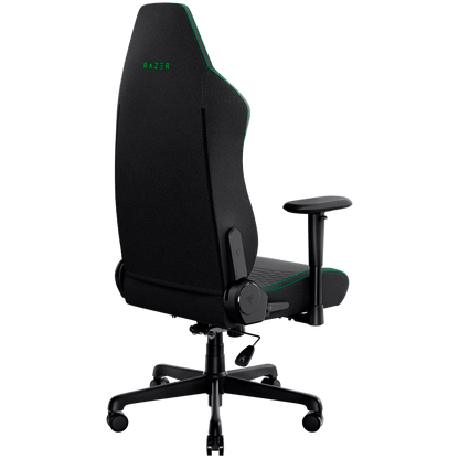 Razer Iskur V2 X Black Fabric Gaming Chair, Built-in Lumbar Arch, Widened Seat Base with Reduced Edges, Contoured High-Density Foam Cushions, Adjustable 152-degree Recline, 2D Armrests