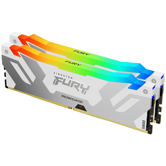 Kingston 32GB 7600MT/s DDR5 CL38 DIMM (Kit of 2) FURY Renegade RGB White XMP