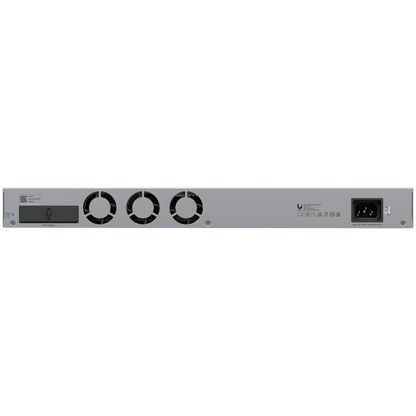 Ubiquiti Layer 3 switch with (24) 10GbE RJ45 ports and (2) 25G SFP28 ports