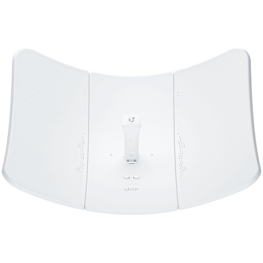 Ubiquiti LTU-XR 5 GHz LTU client that establishes extremely long-distance wireless links with an LTU Rocket serving as its base station.